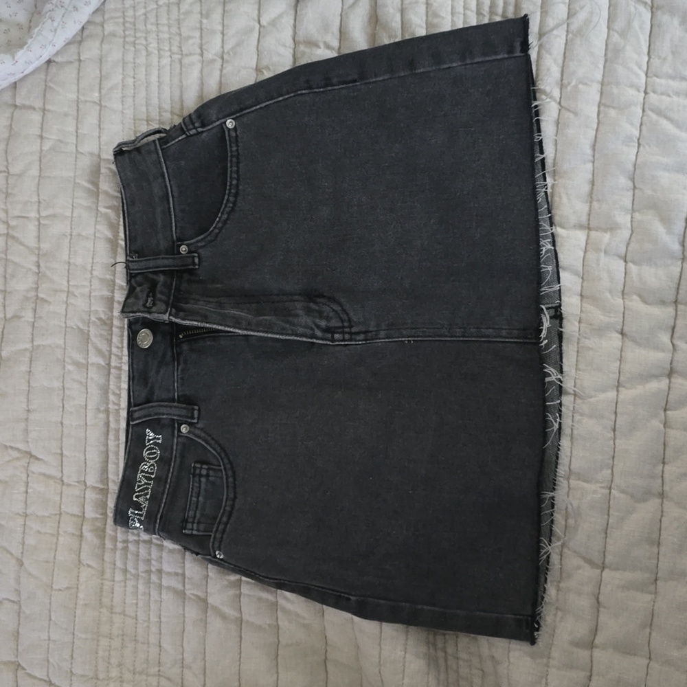 Playboy denim skirt size 25 Black